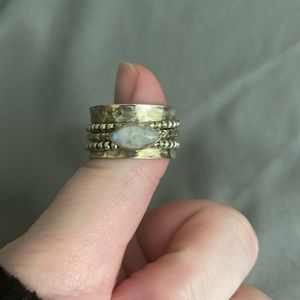 Moonstone Spinner Ring